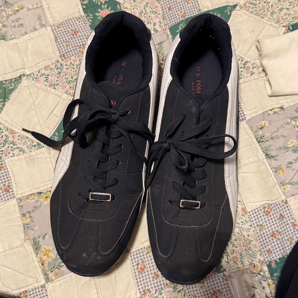 U.S. Polo Assn. Black and White Sneakers - Picture 2 of 7